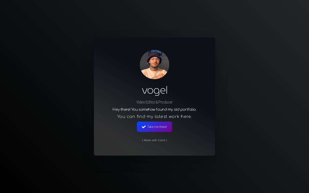 Carrd profile picture for @vogel